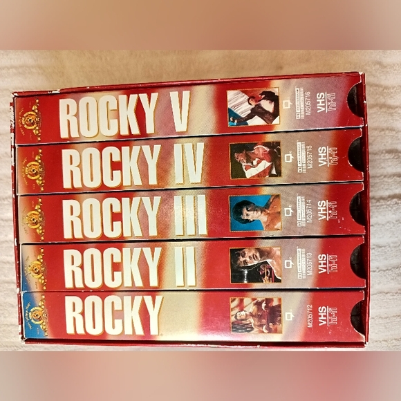 Other - Vintage VHS 1-5 tapes "Rocky" Movie Collection. Sylvester Stallone